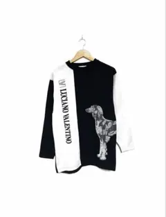 激レア 90s LUCIANO VALENTINO 犬 グラフィック スウェット