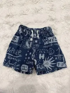 ダークブルー グラフィックプリント 半ズボン 80cmのサムネイル