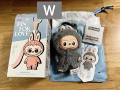 ラブブ LABUBU PIN FOR LOVE イニシャルぬいぐるみ Ｗ