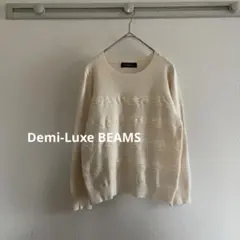 Demi-Luxe BEAMS 長袖ニット　レース　カットソー