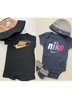 Nike ベビー ロンパースセット 0-6ヶ月×2着