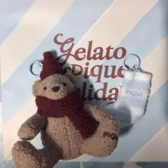 ジェラートピケのくまと靴下チャーム 2025