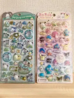うるちゅるポップシール　ポチャッコ　サンリオキャラクターズ　2枚セット
