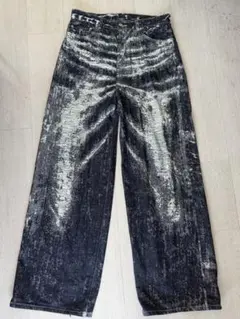 TAAKK 26ss ワイドデニムパンツ　ノンウォッシュ サイズ2のサムネイル