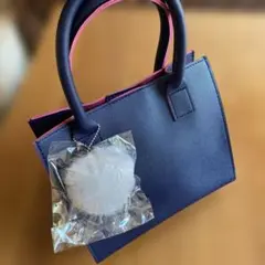 【非売品】FANCL ファンケル ミニトートバッグ ネイビー ピンク チャーム付