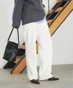 Spick & Span 起毛タックテーパードパンツ サイズ36