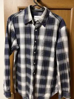 CONVERSE チェック柄 長袖シャツ ネイビー/ホワイト