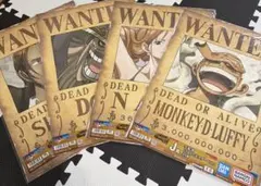 ONE PIECE 手配書 GIANTポスター 4枚セット　一番くじ　1番くじのサムネイル