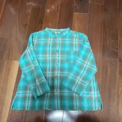 【美品】BONTON チェック柄長袖シャツ サイズ2