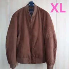 ❮UNIQLO　MA-1ブルゾン　ブラウンXL❯