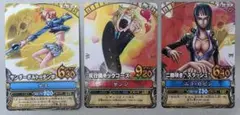 ワンピーベリーマッチ　ナミ　サンジ　ロビン　3枚セット　繋がる絵カード ワンピーベリーマッチ ナミ サンジ ロビン 3枚セット 繋がる絵カード