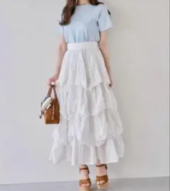 dazzlin コットンレースバルーンタックスカートのサムネイル