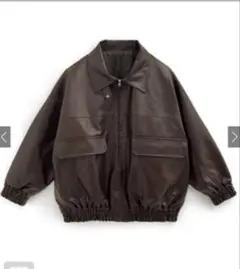 GRL オーバーサイズレザーブルゾン