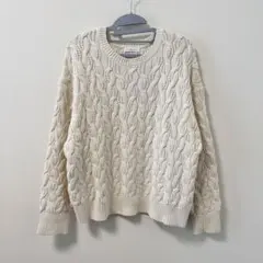 GLOBE WORK 毛玉になりにくいケーブルニット