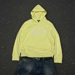00s【archive】Old Gap Yellow Hoodie 短丈Y2K