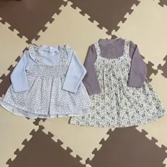 プティマイン　チュニック　ワンピース　80cm 2枚セット