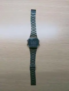CASIO A168 STEEL BLACK ガンメタ 液晶反転 - メルカリ