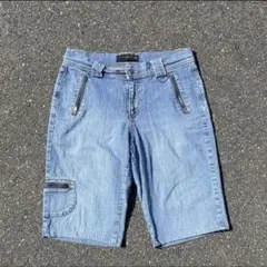vintage y2k zip jorts デニムジョーツ　ハーフパンツ