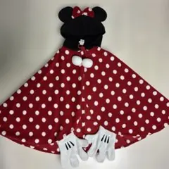 ディズニー　ミニーちゃんフード付きケープ