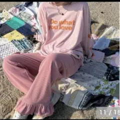 しまむら ayanoコラボ 裾フレアパンツ