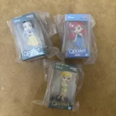 ガチャ Qposket ミニチュアコレクション4 アリエル白雪姫ティンカーベル