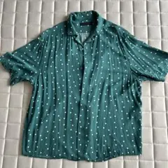 SENSE OF PLACE 水玉模様 半袖シャツ