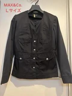 MAX&Co. 黒 ノーカラージャケットのサムネイル