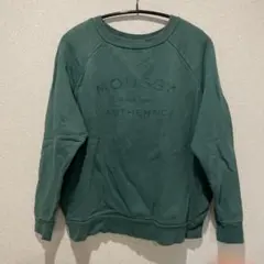 MOUSSY ダークグリーン スウェット　マウジー
