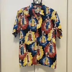 ROGER'S購入 踊り子　アロハシャツ サイズＬ　ブラックのサムネイル