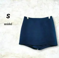 スナイデル　ハイウエストショートパンツ【S】ネイビー　紺　ミニスカート風のサムネイル
