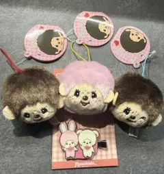 モンチッチ　マスコット3種類&ヘアクリップ　まとめ売り