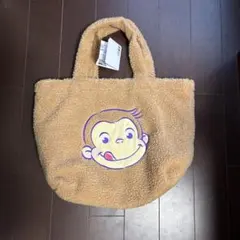 おさるのジョージ　プラチナムザッカ　もこもこビックトートバックのサムネイル