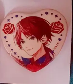 にじさんじ　Rose Valentine ハート缶バッジ　ローレン・イロアス