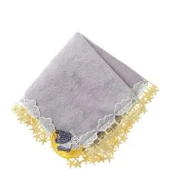 新品　近沢レース　夢喰いバク　タオル　ハンカチ　グレー　シーズン