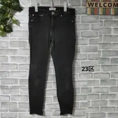 ​23区DENIM スキニーデニム ブラックデニム 大人可愛い 大人可愛い Lのサムネイル