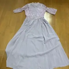 ラベンダー レースドレス Mサイズ