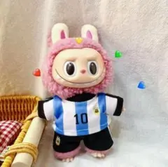 【残5点】LABUBU 着せ替え 17cm ラブブ服 サッカー ユニフォーム