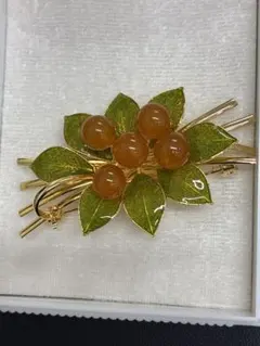 未使用品 碌山 葡萄 サーペンティン ホワイトトパーズ シルバー