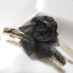 バンスクリップ★ヘアクリップ ヘアアクセサリー リボン付き No.e446