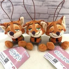 ズートピア ニック むにゃすや マスコットvol.7 ぬいぐるみ 3種セット