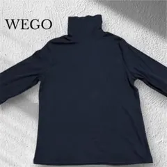 タイムセール‼️極美品✨WEGO タートルネック カットソー 薄手 レイヤード 黒