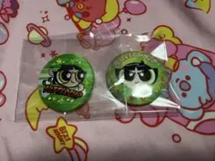 パワーパフガールズ 刺繍缶バッジ バターカップ