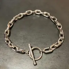 SILVER925 OVAL MANTEL BRACELET/シルバー/ブレス