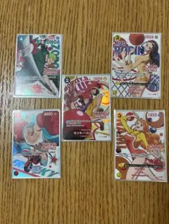 3枚セット】ワンピースカードゲーム ゾロ・ロビン・ナミ ラウンドワン