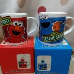 セサミストリート マグカップセット エルモ&クッキーモンスター