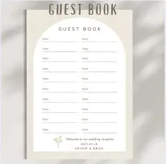 結婚式　芳名帳　ゲストブック　ウエディング　受付　ブライダル　ナチュラル　B