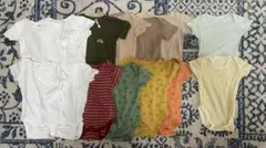 ユニクロ/H&M/NEXTロンパース肌着 70〜80 春服 夏服 半袖