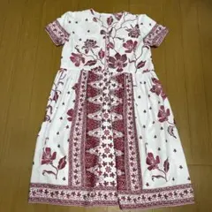 アフリカンバティック Jua ティアードワンピース変形サークル柄 | Mercari