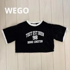WEGO✺ショート丈　Tシャツ✺Mサイズ✺ ブラック