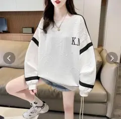 ★Lips★ロゴジャカードライントレーナー/ワンポイント刺繍